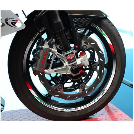 Wheel Stripe whit Italian Flag, One Set for 2 Wheels