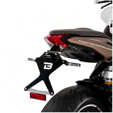 Portatarga per scooter reclinabile Barracuda per MV Agusta Brutale 675/800