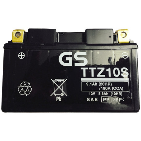 Batteria GS - Yuasa TTZ10S 8A, positivo SX, 150 x 87 x 93 mm