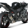 Terminale di scarico Akrapovic Titanio Slip-On omologato per Kawasaki ZX10R 11-15