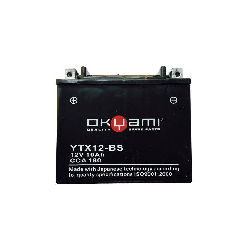 OKIAMI Battery YTX12-BS 10,5 A left polarity