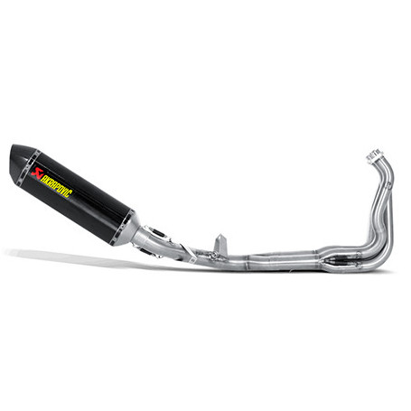 Scarico completo Racing Akrapovic con terminale carbonio non omologato per Kawasaki Z1000 14-