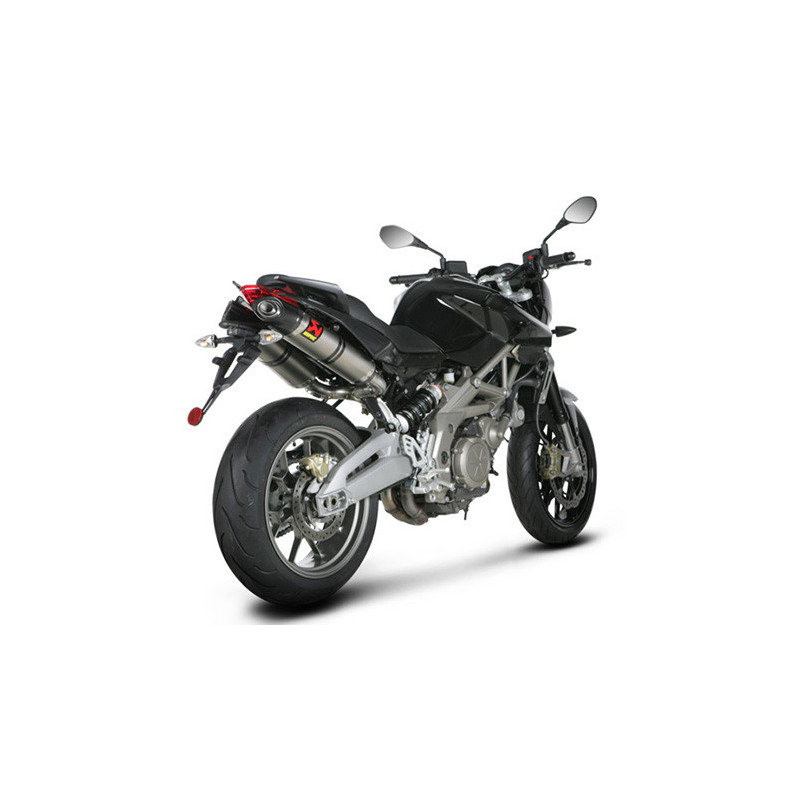 Terminales de escape Akrapovic Titanio Slip-On homologado para Aprilia Shiver 750
