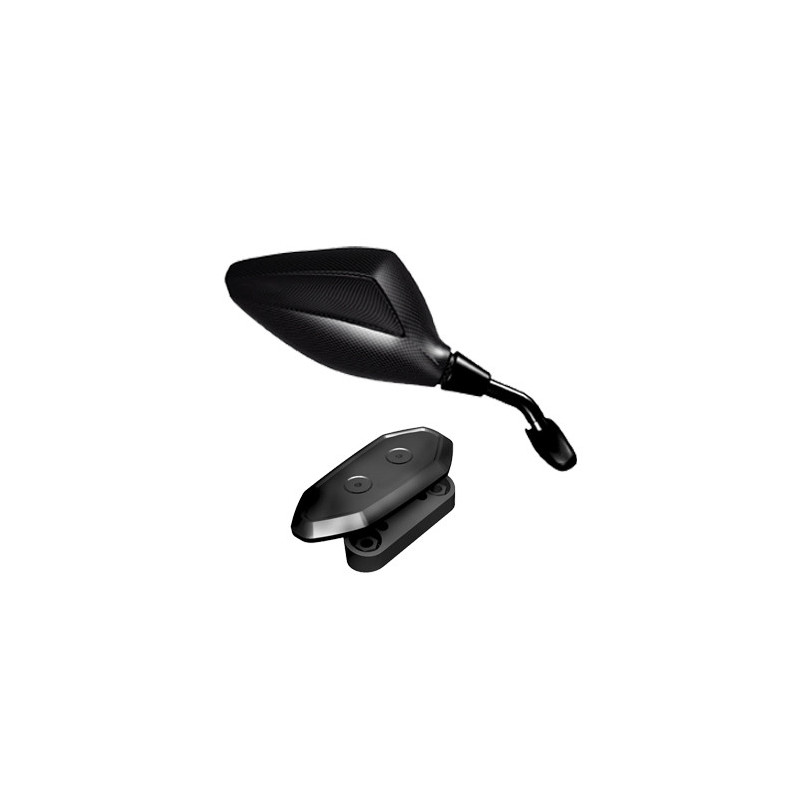 Par de espejos da carenado homologado para Yamaha T-Max 500 08-11, Carbon look