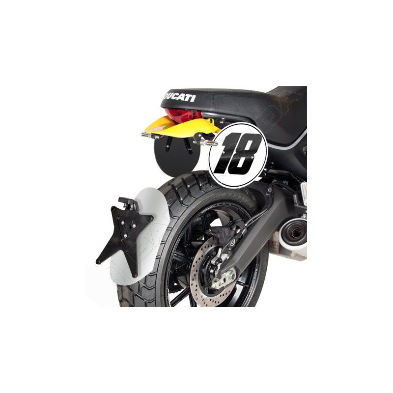 Schutzblech hinten Barracuda Aluminium eloxiert Ducati Scrambler