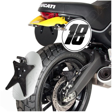 Schutzblech hinten Barracuda Aluminium eloxiert Ducati Scrambl… | MotoGM