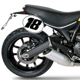 Portatarga reclinabile Barracuda per Ducati Scrambler