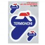 Adhésif autocollant logo Termignoni pour des températures élevées (3 pièces)