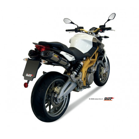 Terminal homologado Mivv Suono acero inoxidable Aprilia Shiver | MotoGM