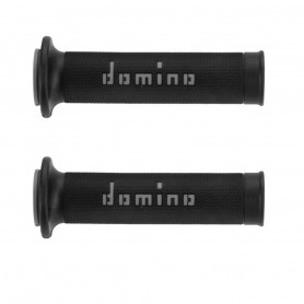 Manopole Domino Racing stradali forate (1 coppia) Lunghezza 128 mm