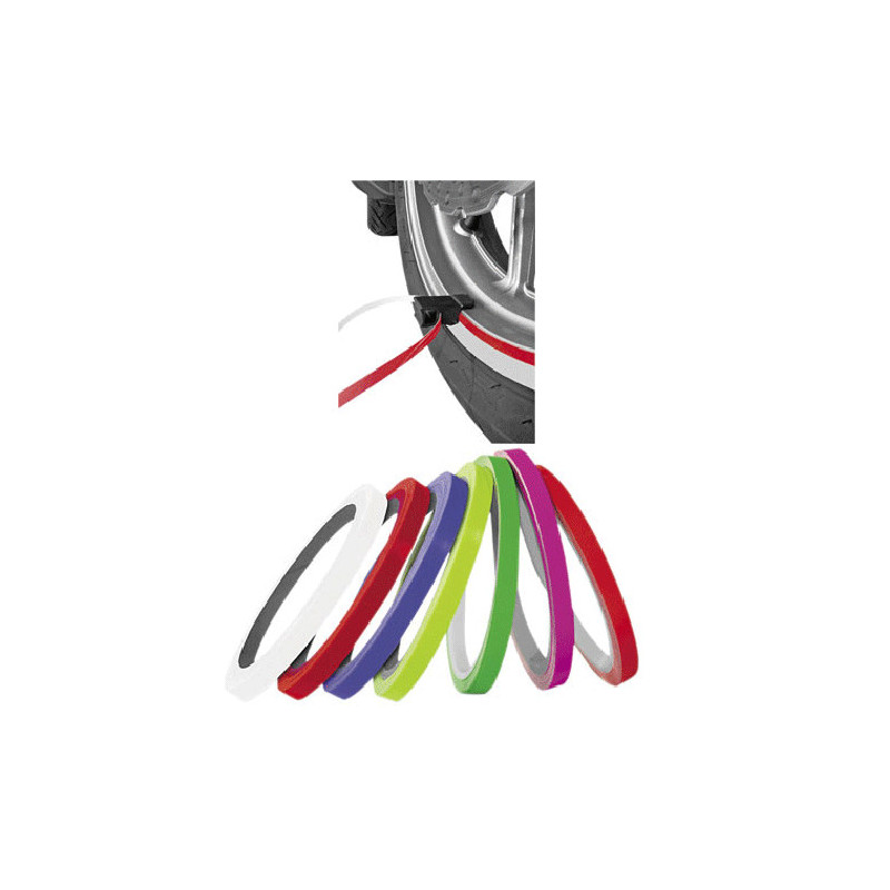 Felgenrand-Aufkleber Racing color da 7 mm X 7 Mt Aufkleber für 2… | MotoGM
