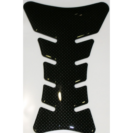 Protector de depósito Carbon look Sport resinato ancho | MotoGM