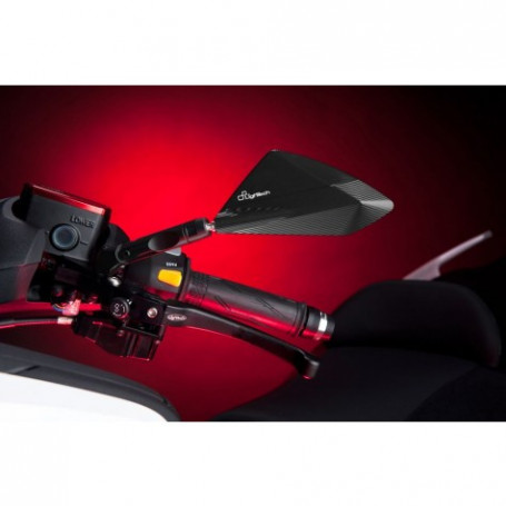 Specchi da manubrio Lightech in Ergal per Yamaha T-Max 500 04-11, T-MAX 530 12- non omologati (1 coppia)