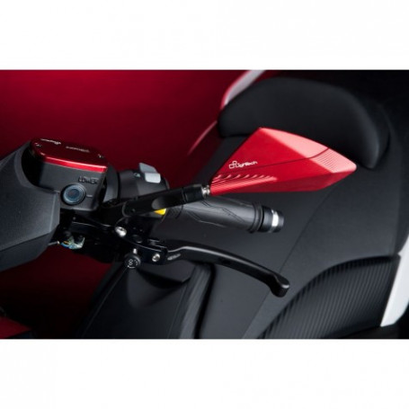 Espejos de manillar Lightech de Ergal para Yamaha T-Max 500 04-11, T-MAX 530 12- non homologado (1 par)