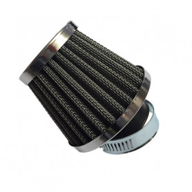 Filtro de aire a cono cromado universal imbocco ø 28/35 mm | MotoGM