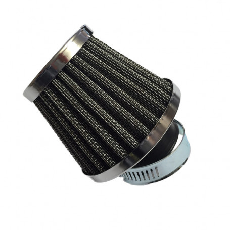 universal Air filter chrome ø 28/35 mm for scooter, pitbike and motard