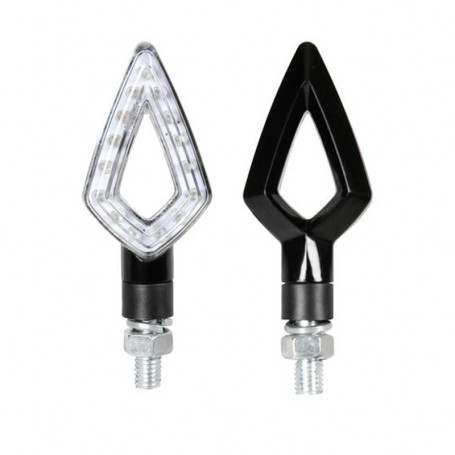 kier  LED INDICATOR ROAD LEGAL BLACK (2 pieces)