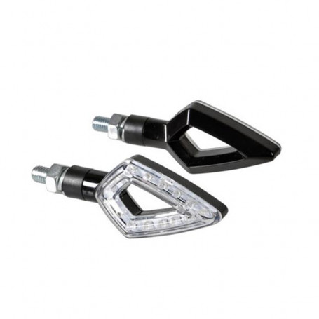kier  LED INDICATOR ROAD LEGAL BLACK (2 pieces)