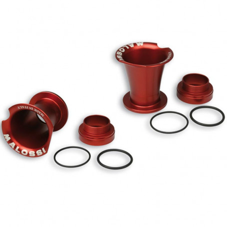 Malossi MHR intake horns PAIR Yamaha TMAX 530 12-16 for ORIGINAL THROTTLE BODY