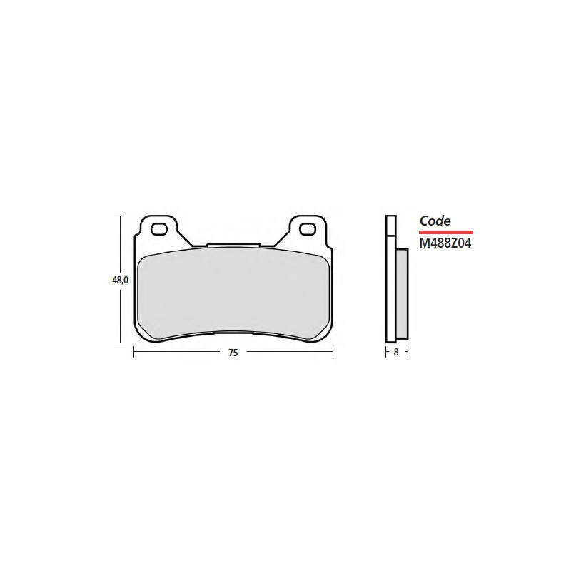 Pastiglie freno Brembo Racing Z04 per Honda CB 1000 R, CBR 600 R… | MotoGM