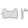 Pastiglie freno Brembo Racing Z04 per Honda CB 1000 R, CBR 600 RR, 1000 RR (1 coppia per 1 disco) M488Z04