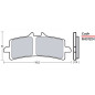 Bremsbeläge Brembo Racing Z04 für Pinza M4 100/108 mm (1 Paar für 1 Scheibe) M497Z04