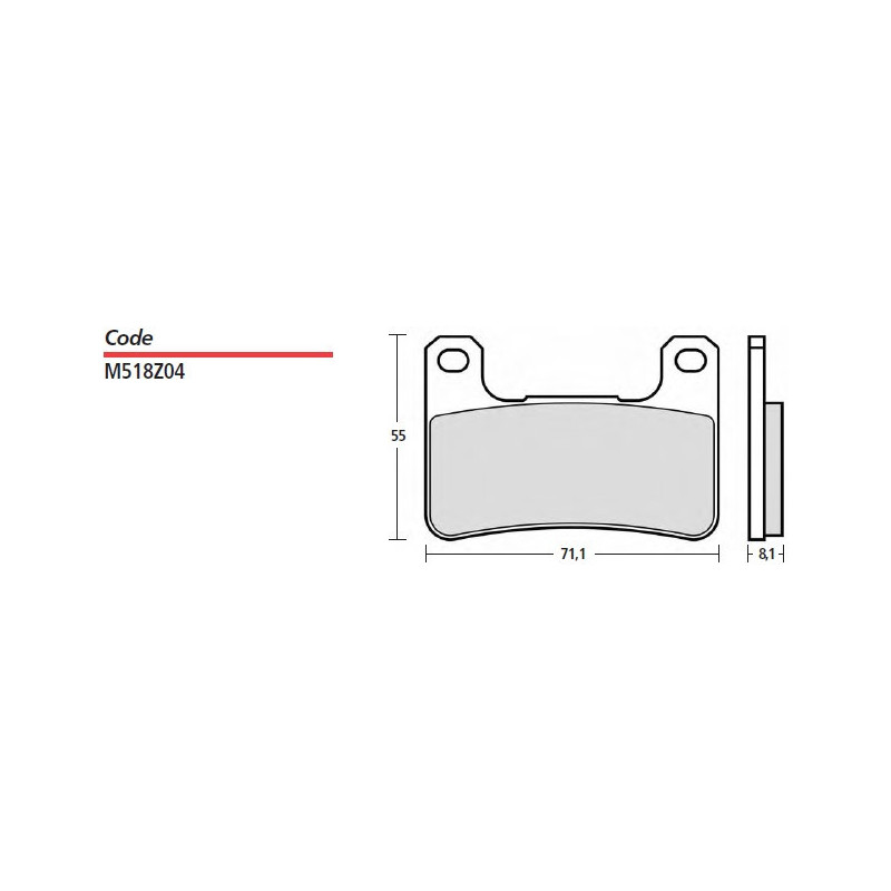 Pastillas de freno Brembo Racing Z04 para Kawasaki Z 1000 10-, Z… | MotoGM