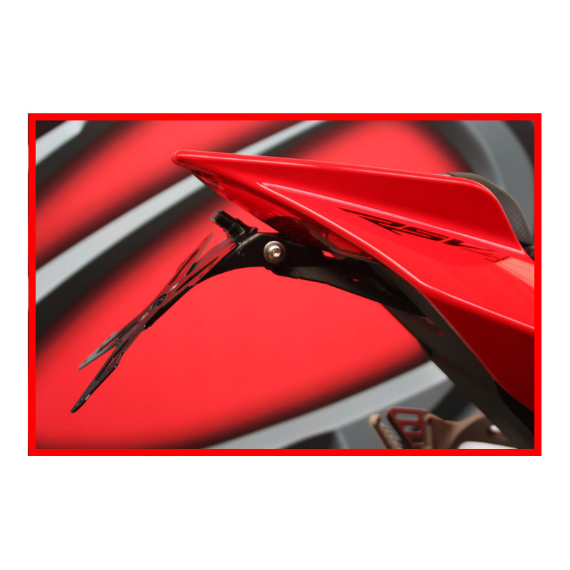 Support de Plaque Réglable Evotech pour Aprilia RSV4 Support de Plaque Réglable Evotech pour Aprilia RSV4