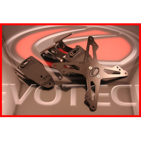 Portamatrículas regulable negro Evotech para Aprilia RSV 1000/Tu… | MotoGM