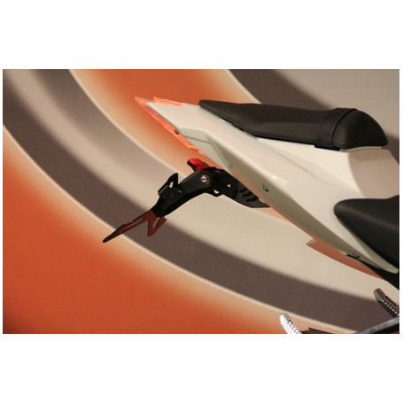 Portamatrículas regulable negro Evotech para BMW S 1000 RR | MotoGM
