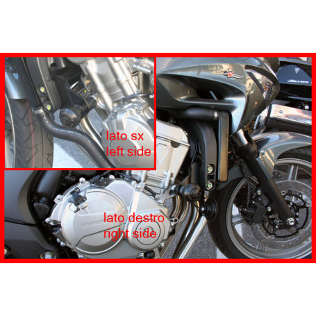 Protector de chasis Evotech Defender para Honda Hornet 600 07-10, CBF 600 S/N 08-09