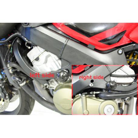 Protector de chasis Evotech Defender para Honda CBR 600 F/Sport 01-06, si fora carenado lato dx y lato sx