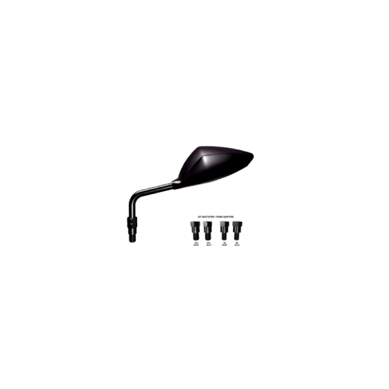 Orion Mirror  Formula 2004 Right Mat Black whit adapters