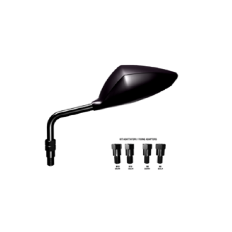 Orion Mirror  Formula 2004 Right Mat Black whit adapters