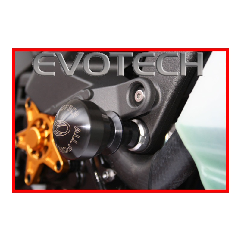 Protector de chasis Evotech Defender para Kawasaki ZX-6R 09-10, si fora carenado lato derecho y izquierdo
