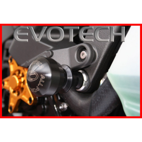 Protector de chasis Evotech Defender para Kawasaki ZX-6R 09-10, si fora carenado lato derecho y izquierdo