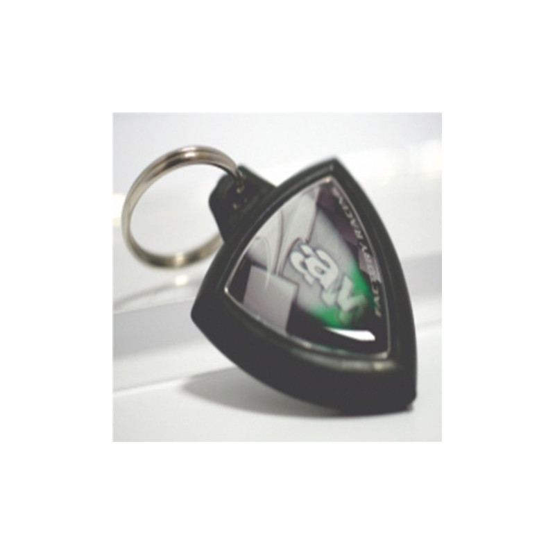 Rubber keychain with Kawasaki logo