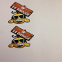 Autocollant W LA GNOCCA 7 cm x 9 cm (2 pieces)