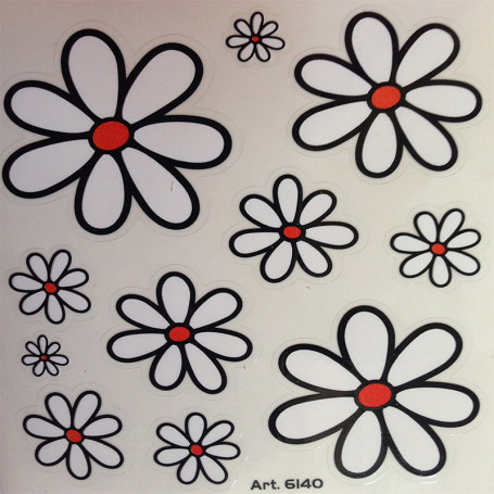Stickers Flowers 9,5 cm x 12 cm