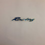 Adesivo Racing 3D colore azzurro