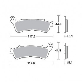 Pastilla de freno Braking 910SM1 Honda  SH/silverwing/forza 125/… | MotoGM