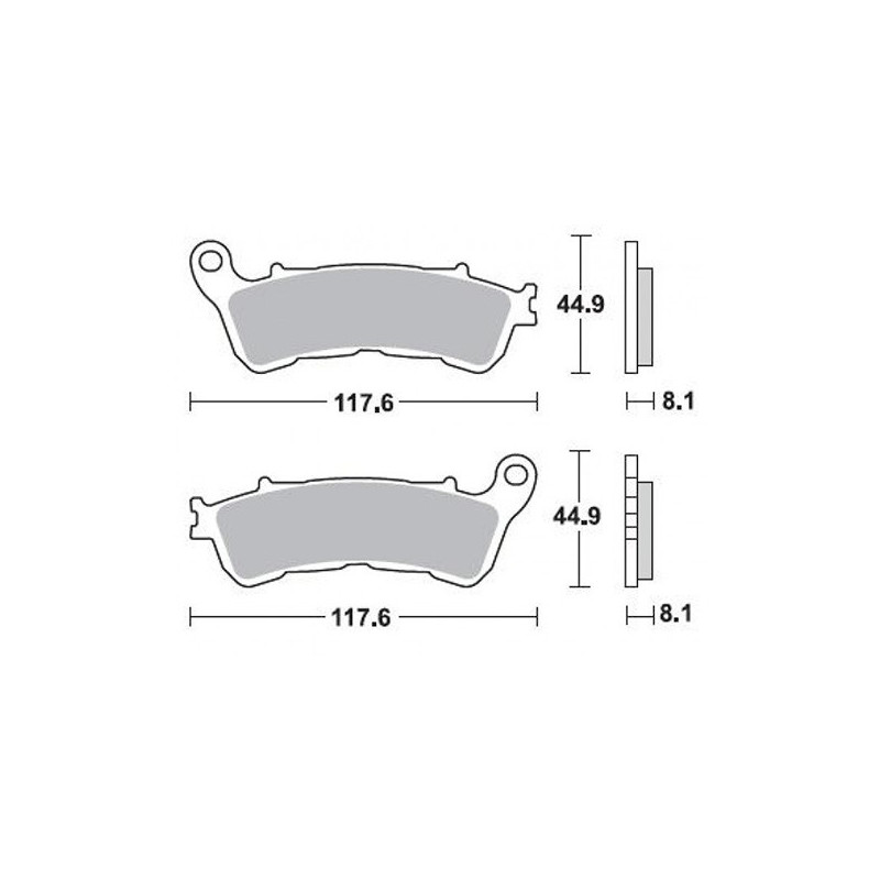 Pastilla de freno Braking 910SM1 Honda  SH/silverwing/forza 125/150/300, Integra 700, Suzuki Burgman 125/200