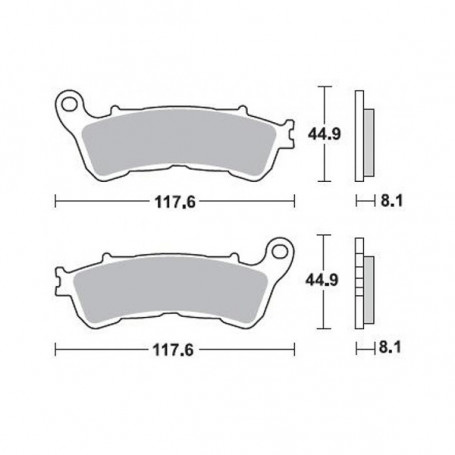 Pastiglia freno Braking 910SM1 Honda  SH/silverwing/forza 125/150/300, Integra 700, Suzuki Burgman 125/200
