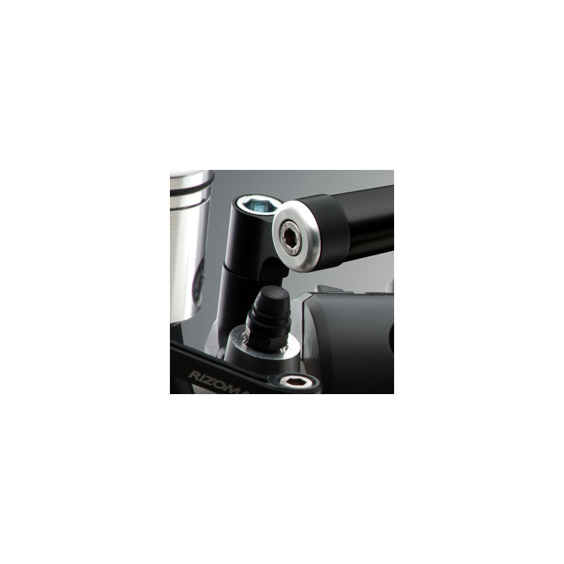 Adaptador para espejo Rizoma BS730B negro para MV Agusta Brutale 03-, 1 pieza