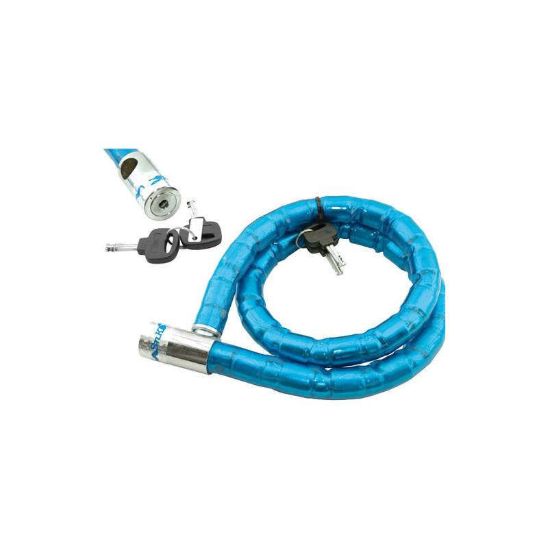 Antivol python chaîne moto, scooter, vélo 120 cm