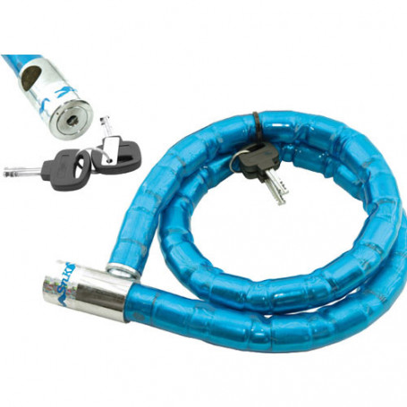 Cadena antirrobo moto y bici "pitone" 120 cm | MotoGM