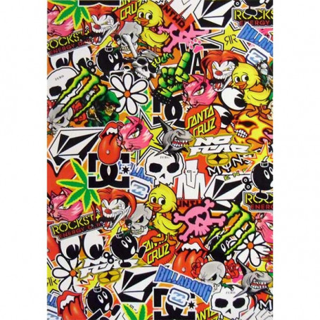 Adesivo sticker bomb cm 35x50 (1 pezzo)