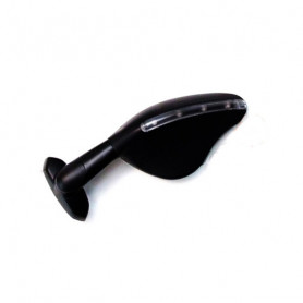 Espejo izquierdo da carenado negro homologado con intermitente Led, base … | MotoGM