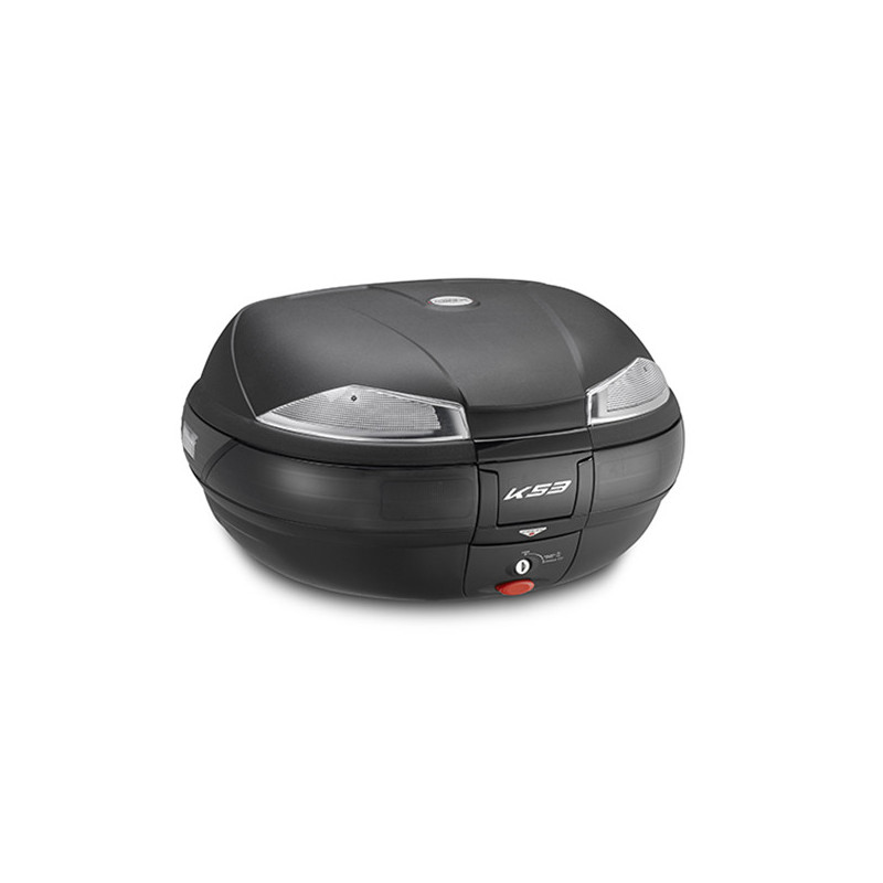 Topcase Kappa Monokey Schwarz matt K53 mit catadiottri trasparenti | MotoGM