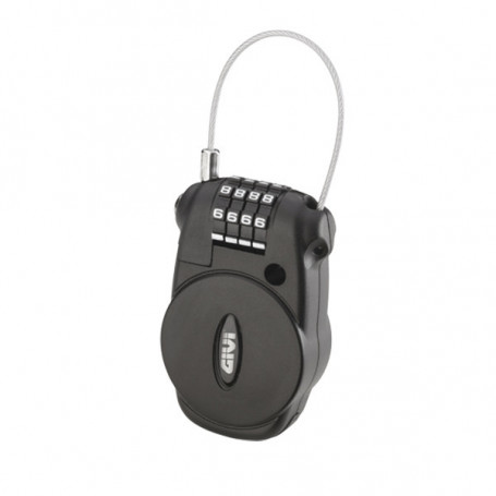 Câble rétractable avec combinaison antivol Givi S220